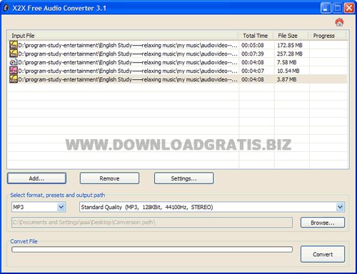 X2X Free Audio Converter
