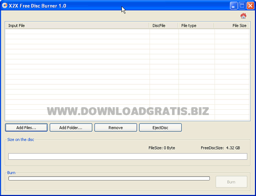X2X Free Disc Burner X2X Free Disc Burner
