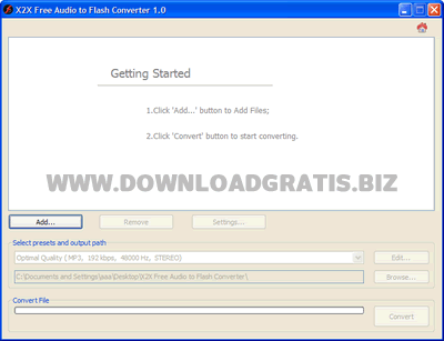X2X Free Audio to Flash Converter X2X Free Audio to Flash Converter