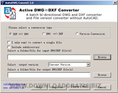 Active DWG DXF Converter