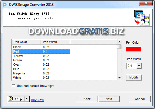 Screenshot DWG2Image Converter